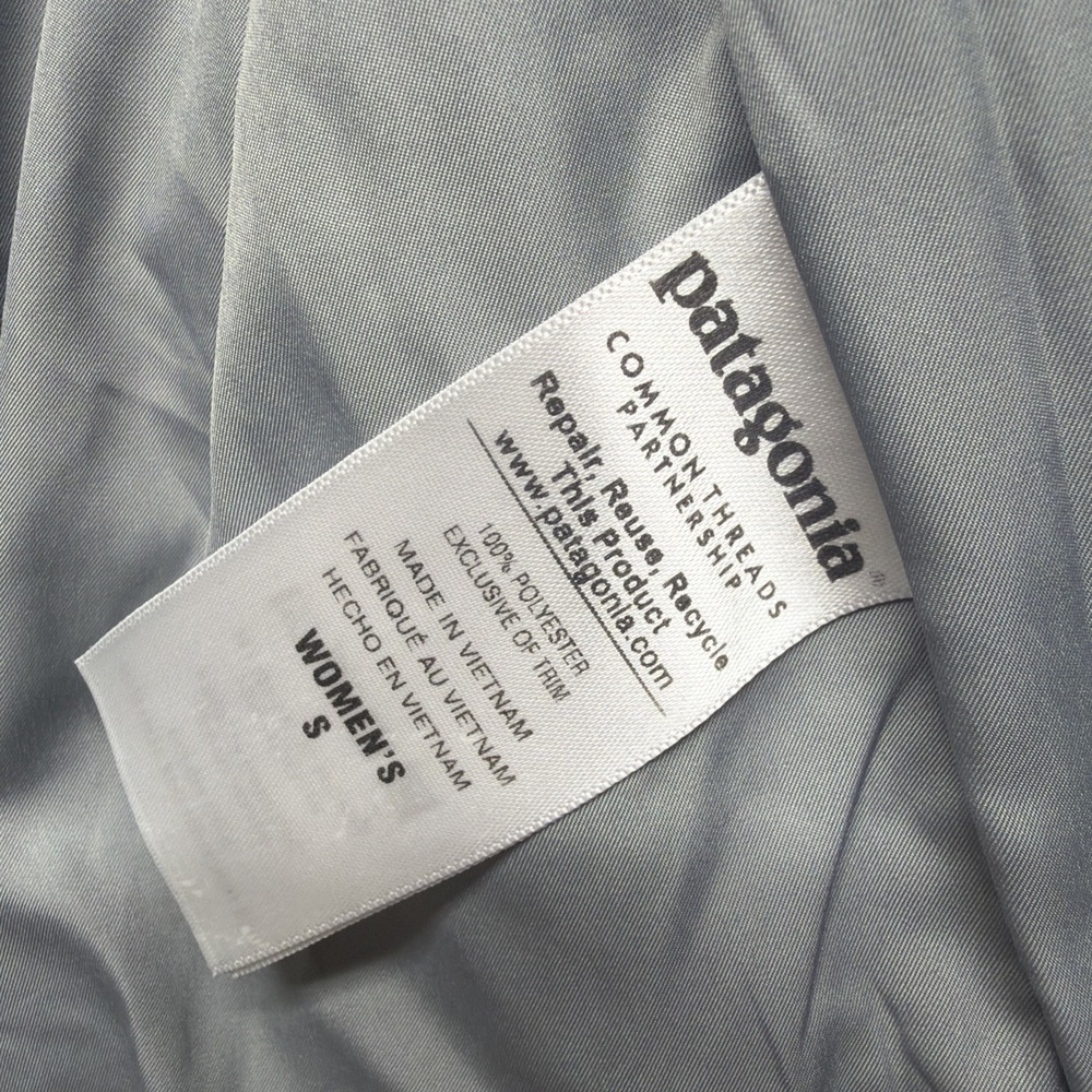 Patagonia Vest Los Gatos Fleece Gray‎ Full Zip High Pile Womens Small - Picture 6 of 9